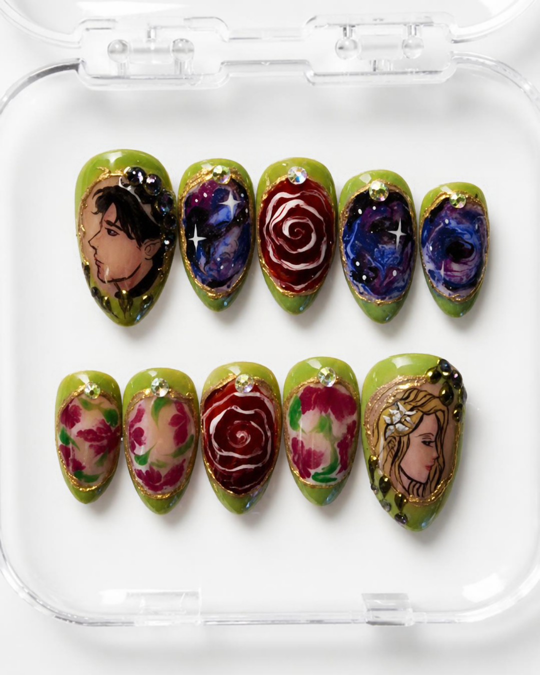 Thorns & Roses press-on nails